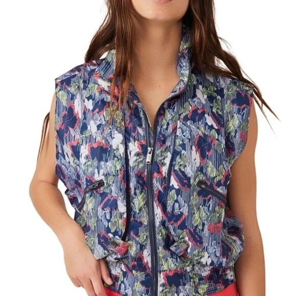 Free People Movement Off the Grid Hooded Vest Activewear Women's Size Small - Picture 2 of 15